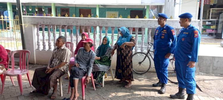 Satpolairud Polresta Sidoarjo Berikan Himbauan Kamtibmas di TPS Kecamatan Buduran